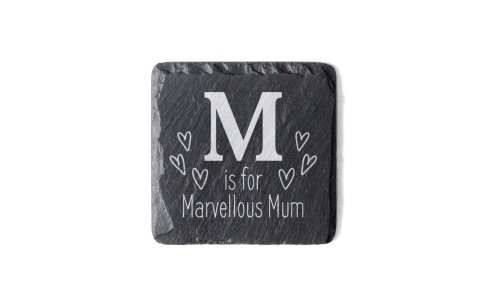 Marvellous Mum Welsh Slate Coaster